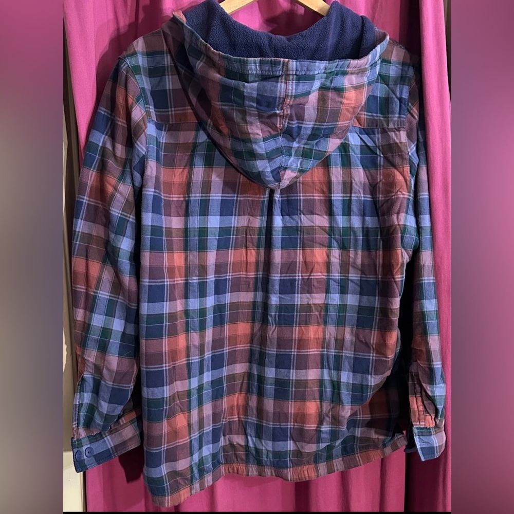 L.L. Bean Multicolor Plaid Fleece-Lined Jacket - Picture 5 of 6